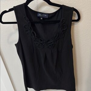 Jones New York Black Sleeveless Top